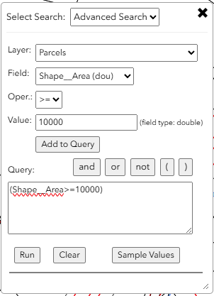 Example query
